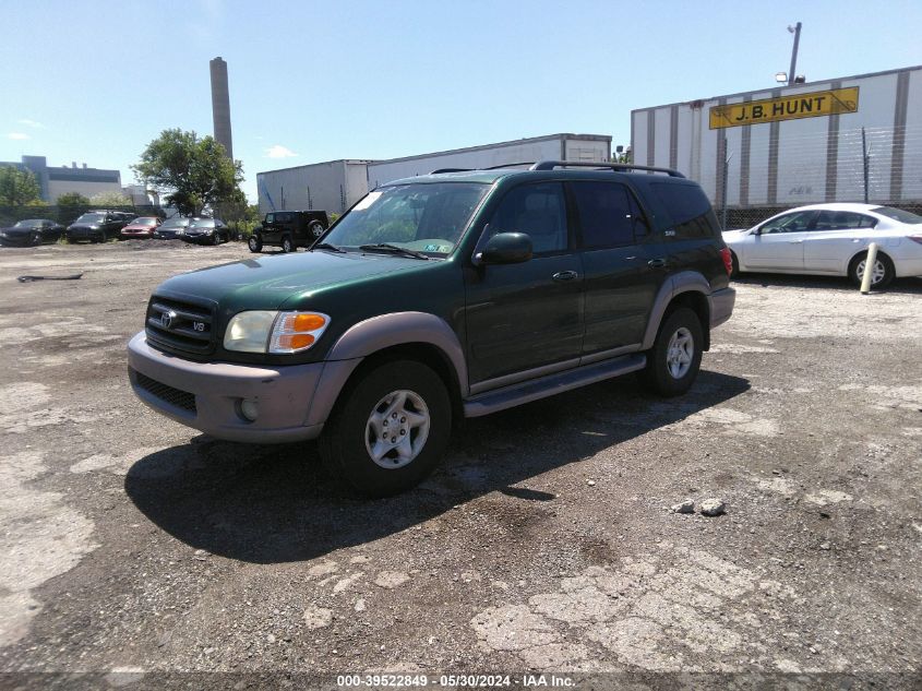 2002 Toyota Sequoia Sr5 V8 VIN: 5TDBT44AX2S096620 Lot: 39522849