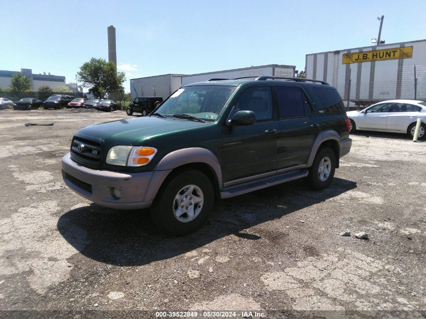 2002 Toyota Sequoia Sr5 V8 VIN: 5TDBT44AX2S096620 Lot: 39522849