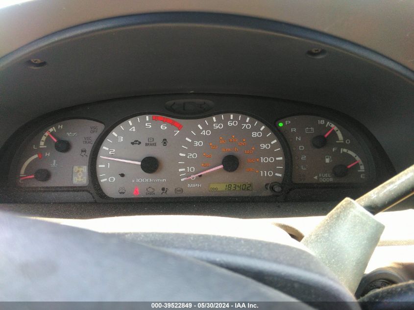 2002 Toyota Sequoia Sr5 V8 VIN: 5TDBT44AX2S096620 Lot: 39522849