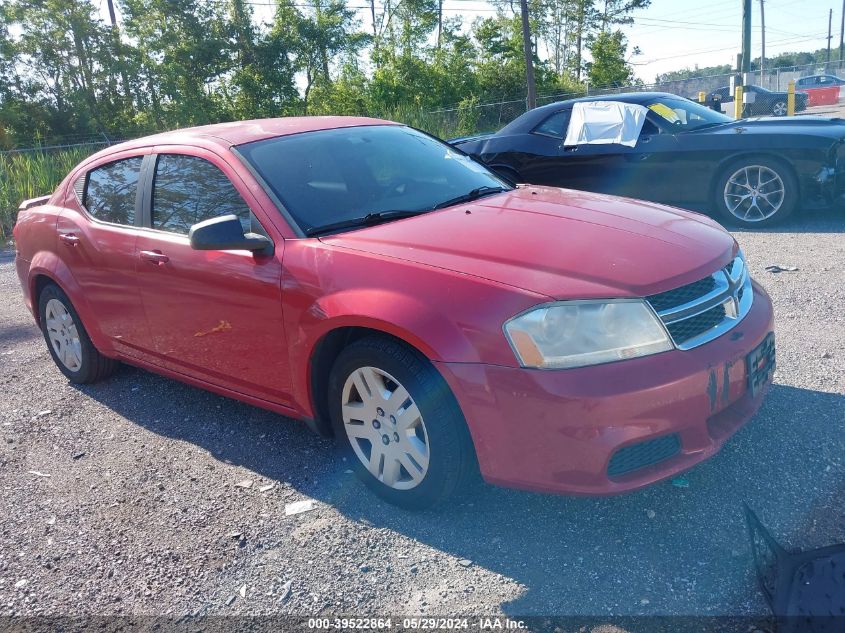 2014 Dodge Avenger Se VIN: 1C3CDZAB1EN126744 Lot: 39522864