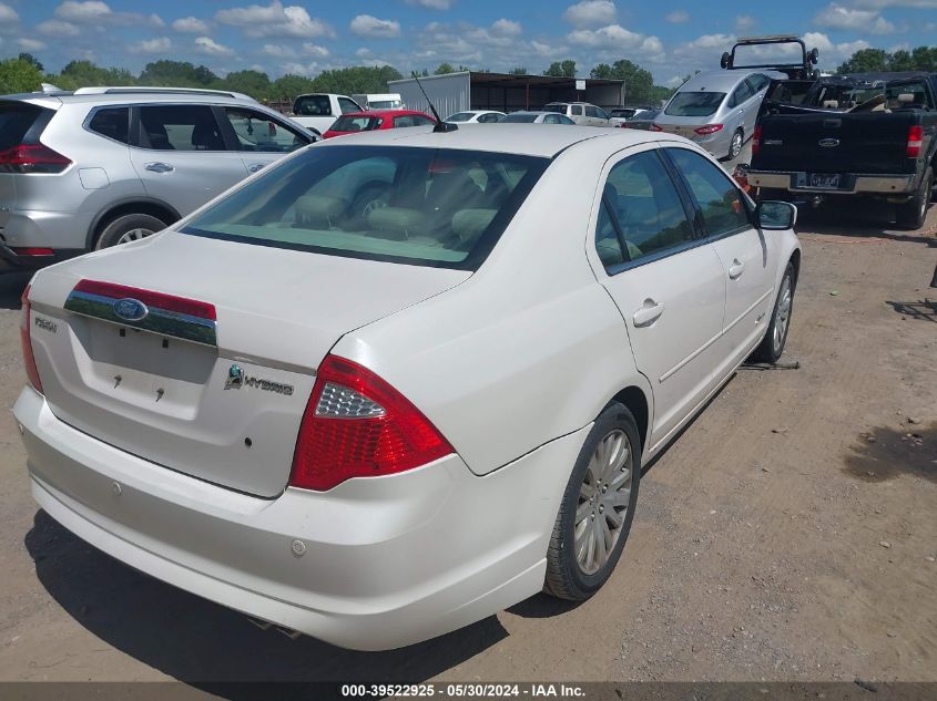 2010 Ford Fusion Hybrid VIN: 3FADP0L38AR343620 Lot: 39522925