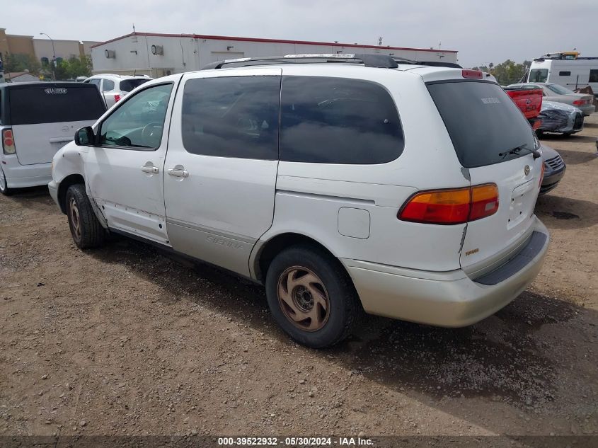 1999 Toyota Sienna Xle VIN: 4T3ZF13C5XU101204 Lot: 39522932