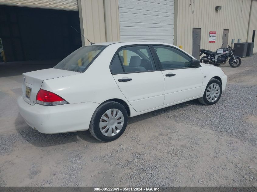 2006 Mitsubishi Lancer Es/Se VIN: JA3AJ26E66U063409 Lot: 39522941