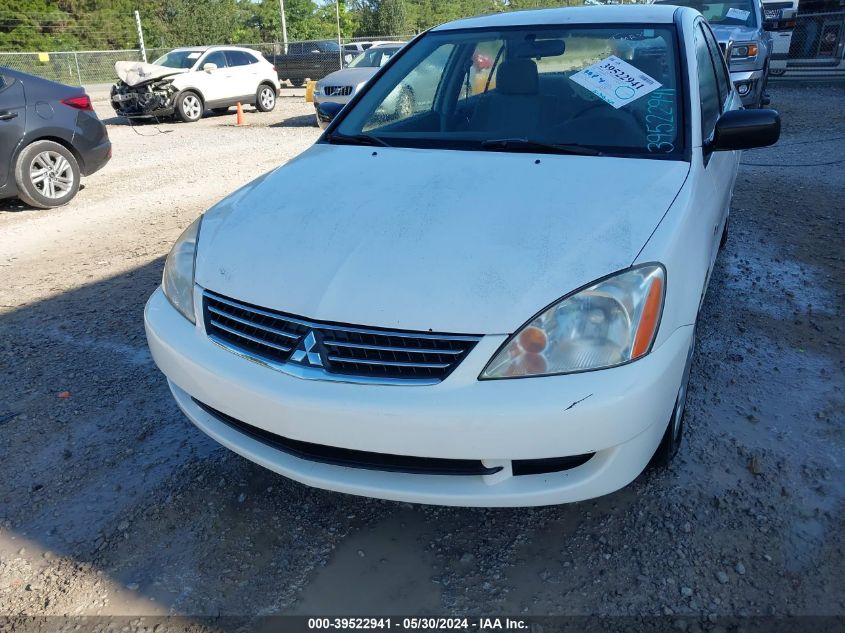 2006 Mitsubishi Lancer Es/Se VIN: JA3AJ26E66U063409 Lot: 39522941