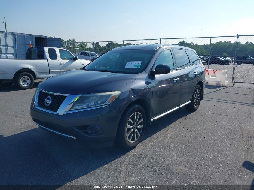 2014 Nissan Pathfinder S VIN: 5N1AR2MN7EC656595 Lot: 39522974