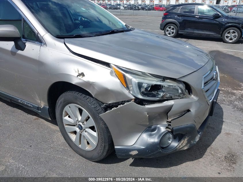 2015 Subaru Outback 2.5I Premium VIN: 4S4BSACC1F3334636 Lot: 39522976