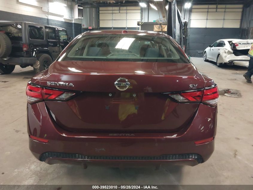 2020 Nissan Sentra Sv Xtronic Cvt VIN: 3N1AB8CV1LY313219 Lot: 39523010