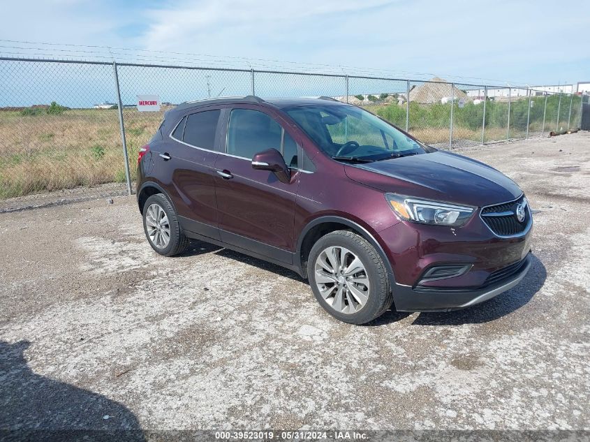 2017 Buick Encore Preferred VIN: KL4CJASB1HB182431 Lot: 39523019