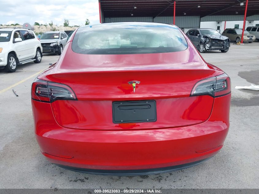 2023 Tesla Model 3 Rear-Wheel Drive VIN: 5YJ3E1EA9PF608049 Lot: 39523083