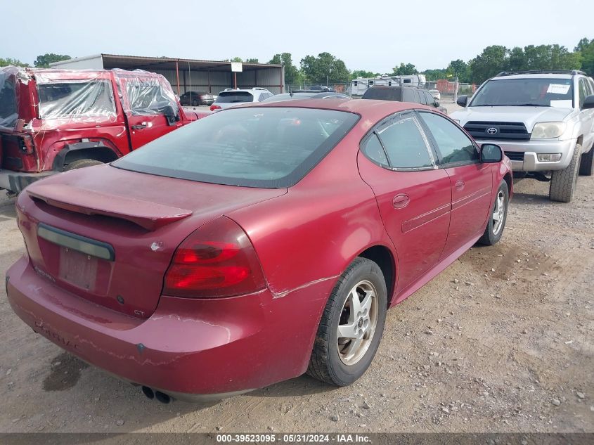 2004 Pontiac Grand Prix Gt VIN: 2G2WP522041299344 Lot: 39523095