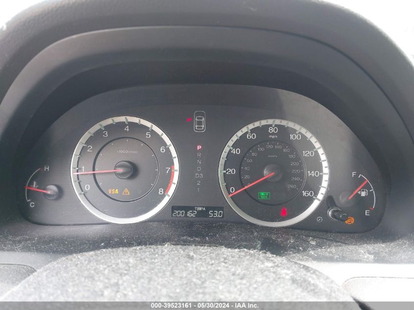 2010 Honda Accord 2.4 Lx VIN: 1HGCP2F30AA160947 Lot: 39523161