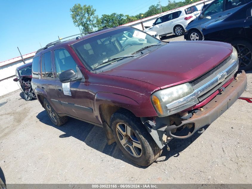 2005 Chevrolet Trailblazer Ls VIN: 1GNDT13S552118415 Lot: 39523165