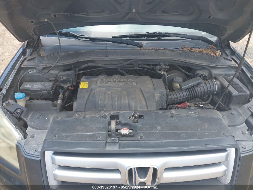 2006 Honda Pilot Ex VIN: 5FNYF28416B038593 Lot: 39523197