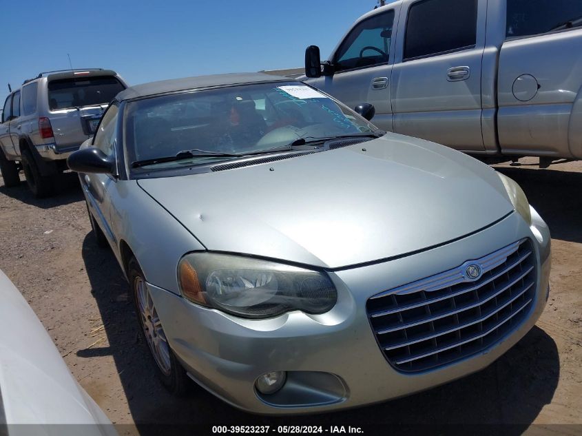 2004 Chrysler Sebring Lxi VIN: 1C3EL55R24N329622 Lot: 39523237