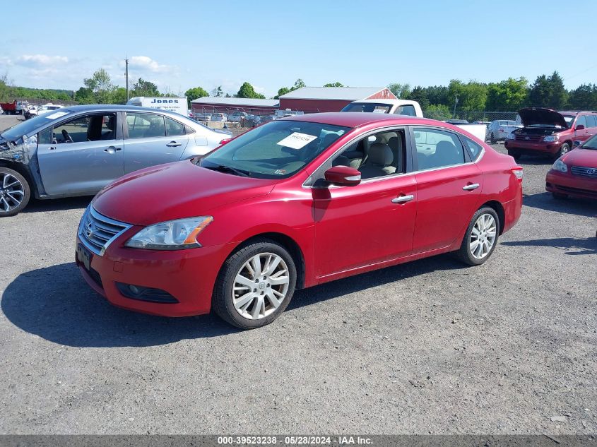 2013 Nissan Sentra Sl VIN: 3N1AB7AP1DL707848 Lot: 39523238