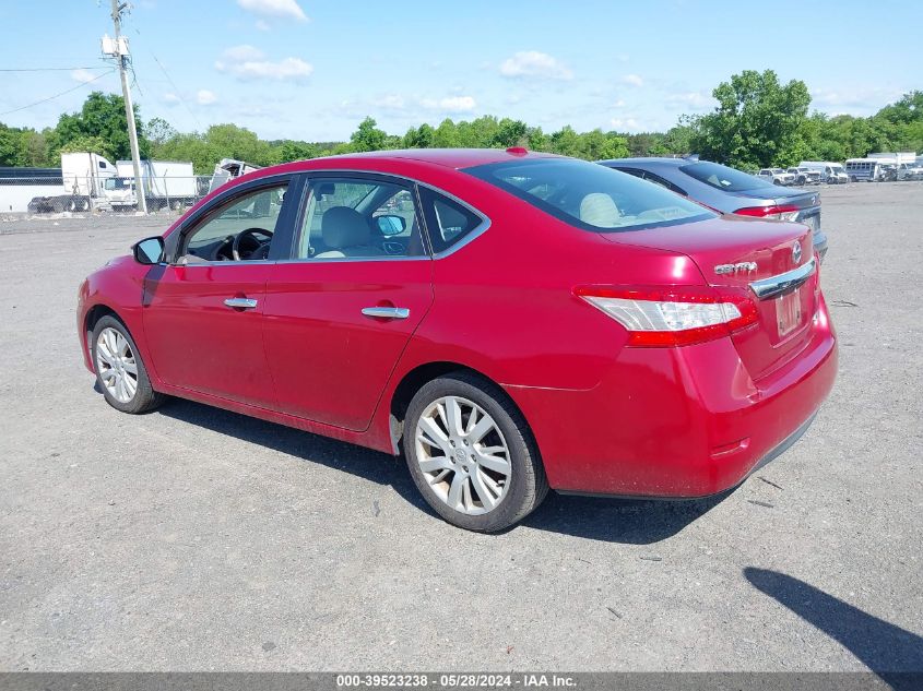 2013 Nissan Sentra Sl VIN: 3N1AB7AP1DL707848 Lot: 39523238