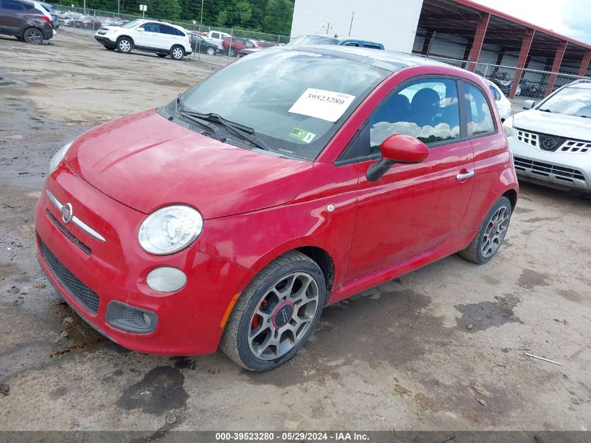 2012 Fiat 500 Sport VIN: 3C3CFFBR4CT102407 Lot: 39523280