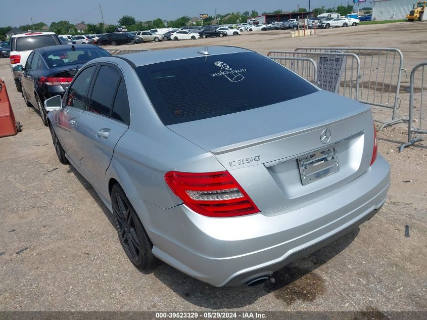 2012 Mercedes-Benz C 250 Luxury/Sport VIN: WDDGF4HB8CR206294 Lot: 39523329