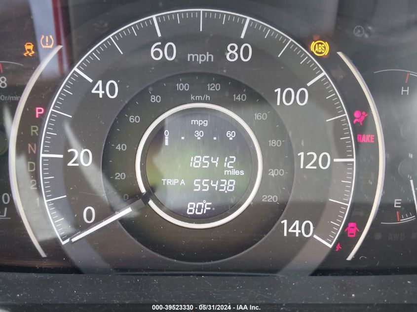 2014 Honda Cr-V Ex-L VIN: 2HKRM4H73EH622493 Lot: 39523330