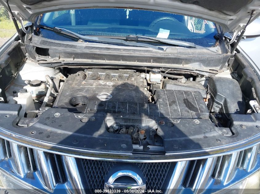 2009 Nissan Murano Sl VIN: JN8AZ18W29W107087 Lot: 39523339