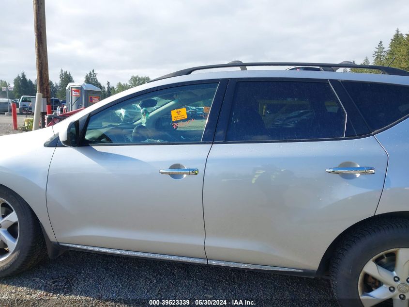 2009 Nissan Murano Sl VIN: JN8AZ18W29W107087 Lot: 39523339