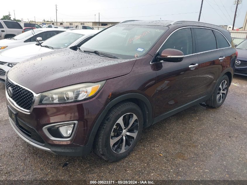 2016 Kia Sorento 3.3L Ex VIN: 5XYPH4A50GG034775 Lot: 39523371