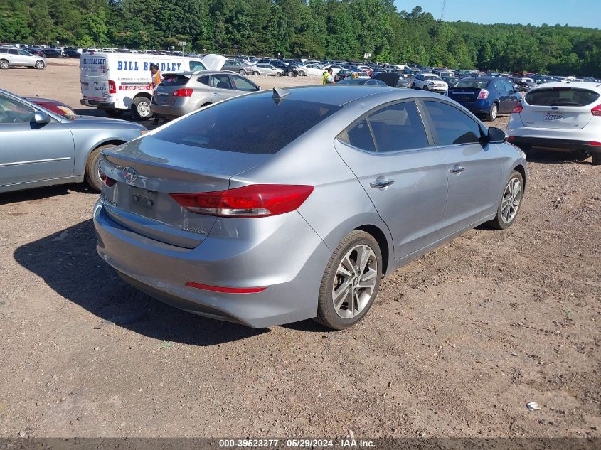 2017 Hyundai Elantra Limited VIN: 5NPD84LF8HH129068 Lot: 39523377