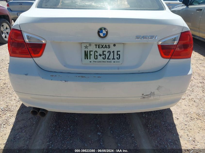 2006 BMW 325I VIN: WBAVB17596NK37649 Lot: 39523380