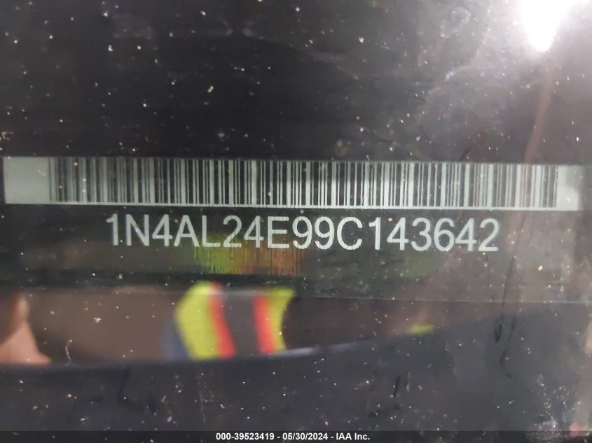 2009 Nissan Altima 2.5 S VIN: 1N4AL24E99C143642 Lot: 39523419