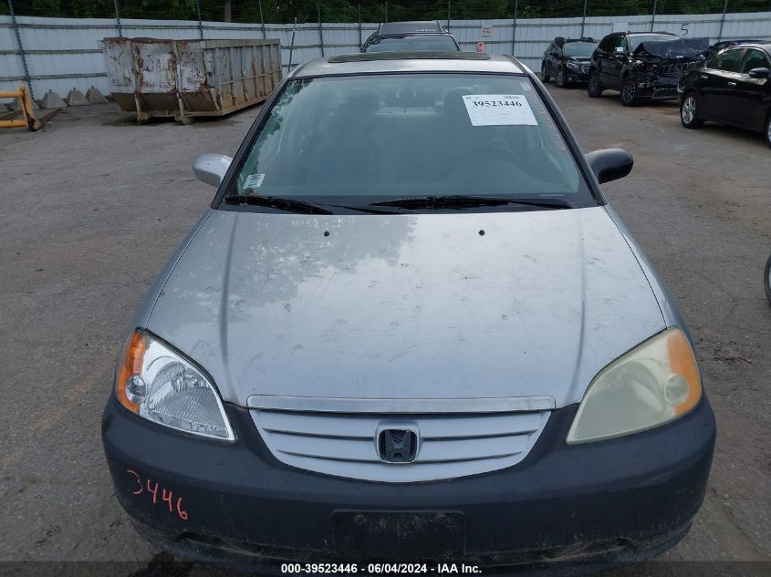 2003 Honda Civic Ex VIN: 1HGES26703L026716 Lot: 39523446