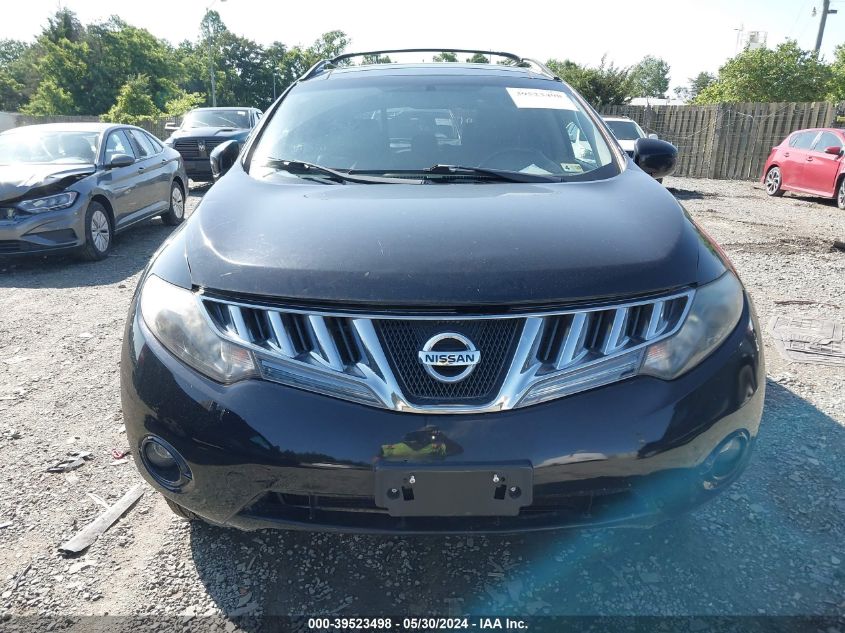 2010 Nissan Murano Sl VIN: JN8AZ1MW5AW133564 Lot: 39523498