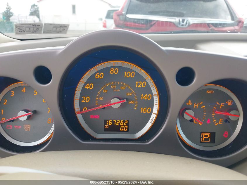 2007 Nissan Murano S VIN: JN8AZ08W47W631185 Lot: 39523510