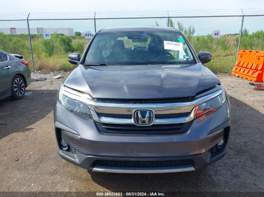 2021 Honda Pilot 2Wd Ex-L VIN: 5FNYF5H59MB018843 Lot: 39523663