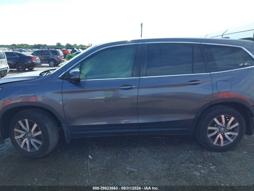 2021 Honda Pilot 2Wd Ex-L VIN: 5FNYF5H59MB018843 Lot: 39523663