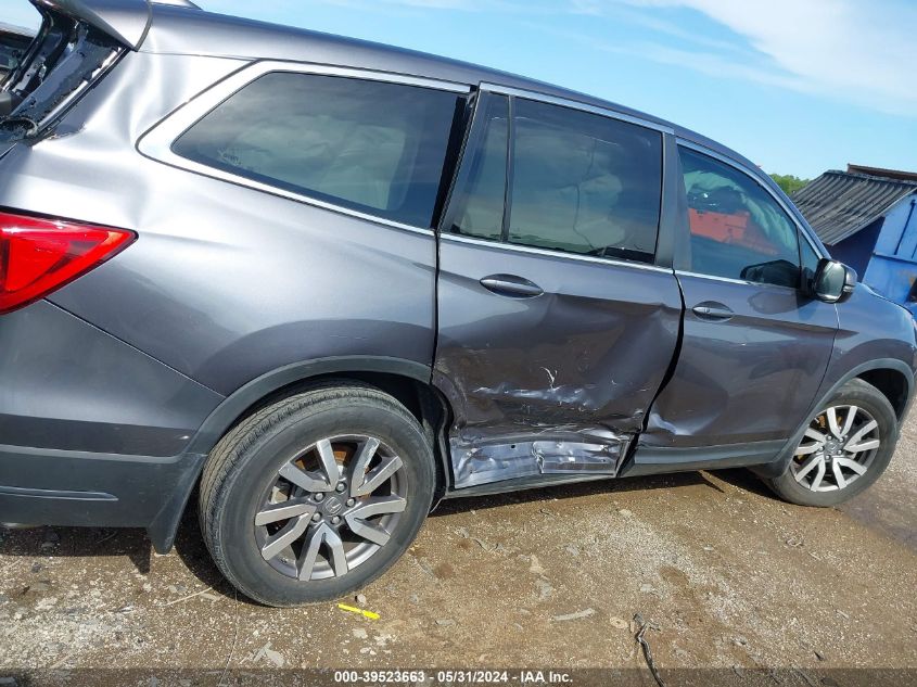 2021 Honda Pilot 2Wd Ex-L VIN: 5FNYF5H59MB018843 Lot: 39523663