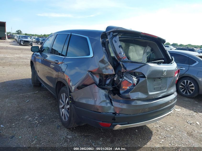 2021 Honda Pilot 2Wd Ex-L VIN: 5FNYF5H59MB018843 Lot: 39523663