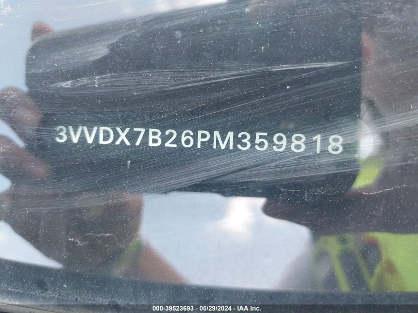 2023 Volkswagen Taos 1.5T S VIN: 3VVDX7B26PM359818 Lot: 39523693