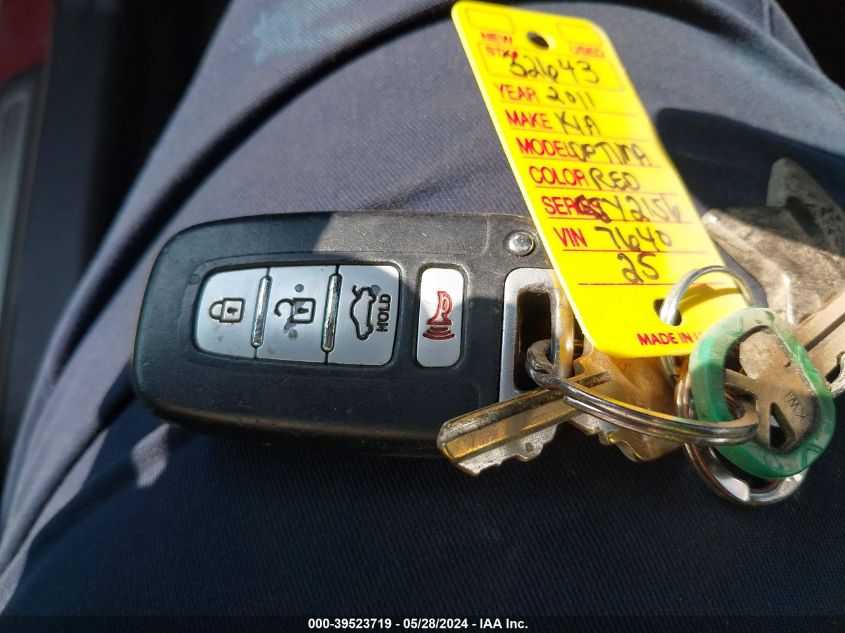 2011 Kia Optima Sx VIN: KNAGR4A69B5127640 Lot: 39523719