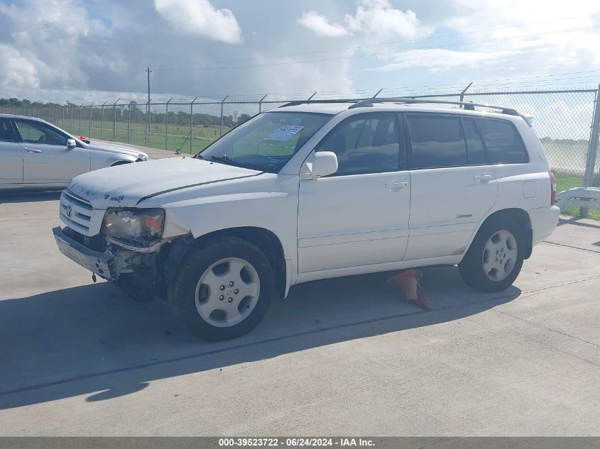 2006 Toyota Highlander Gls VIN: JTEDP21A260109466 Lot: 39523722