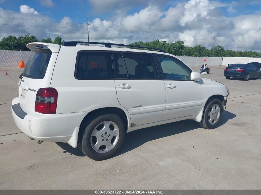 2006 Toyota Highlander Gls VIN: JTEDP21A260109466 Lot: 39523722