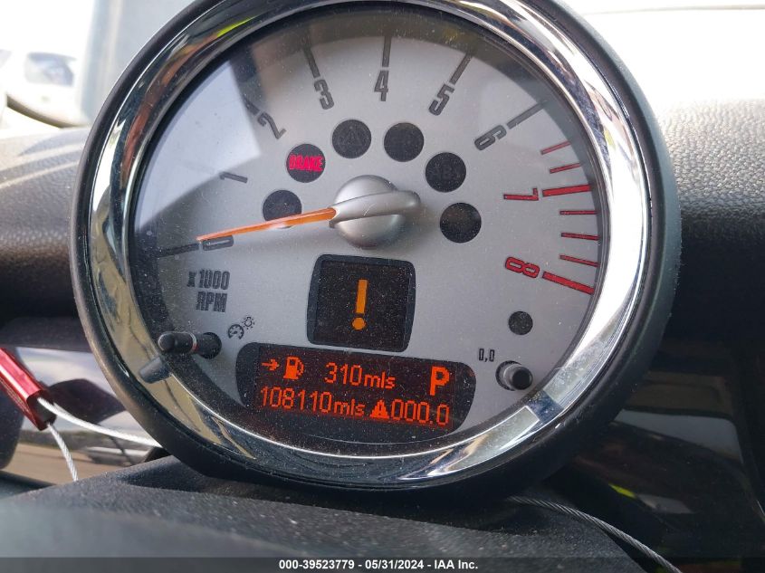 2008 Mini Cooper S VIN: WMWMF73528TV39422 Lot: 39523779