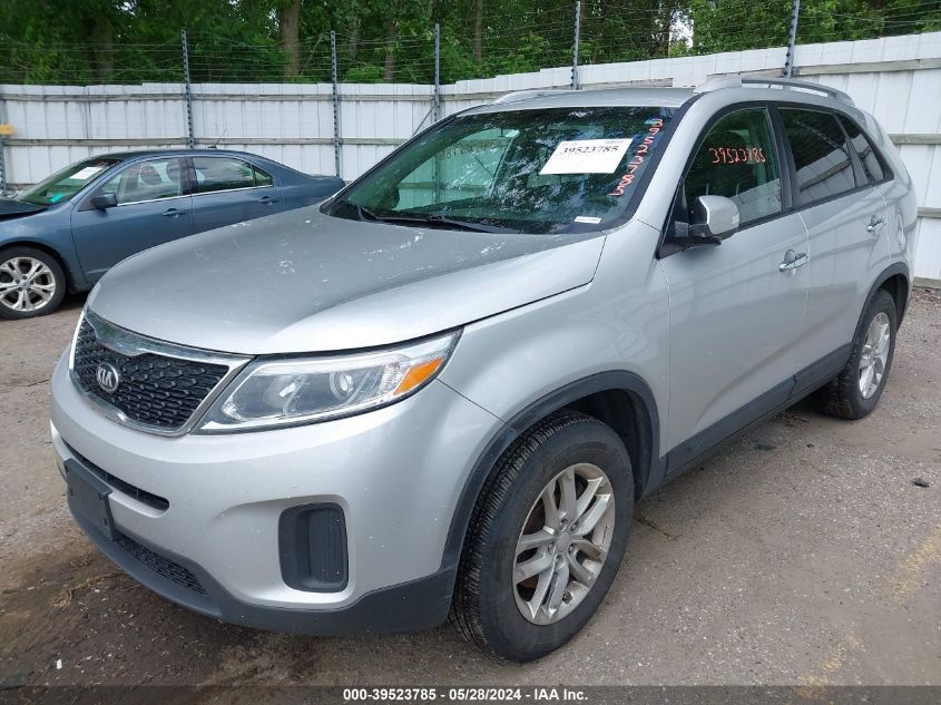 2015 Kia Sorento Lx V6 VIN: 5XYKT4A72FG589610 Lot: 39523785