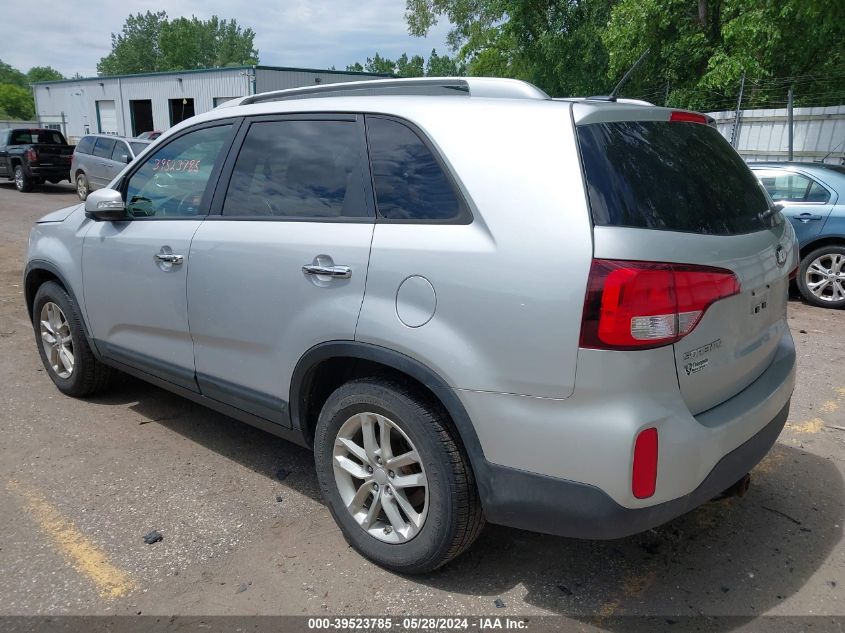 2015 Kia Sorento Lx V6 VIN: 5XYKT4A72FG589610 Lot: 39523785