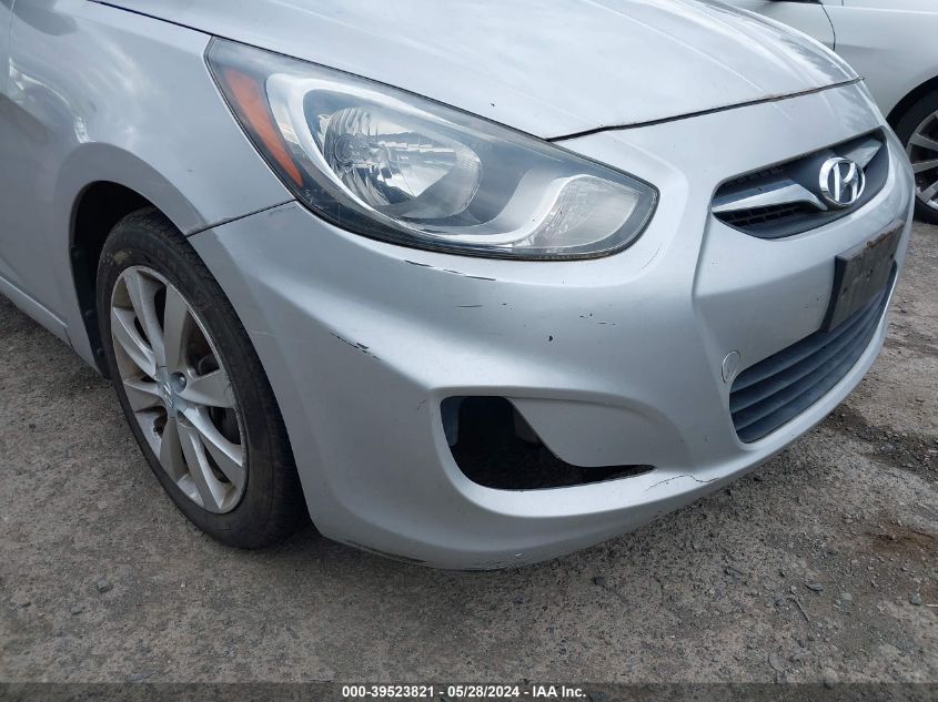 2012 Hyundai Accent Gls VIN: KMHCU4AE5CU108593 Lot: 39523821