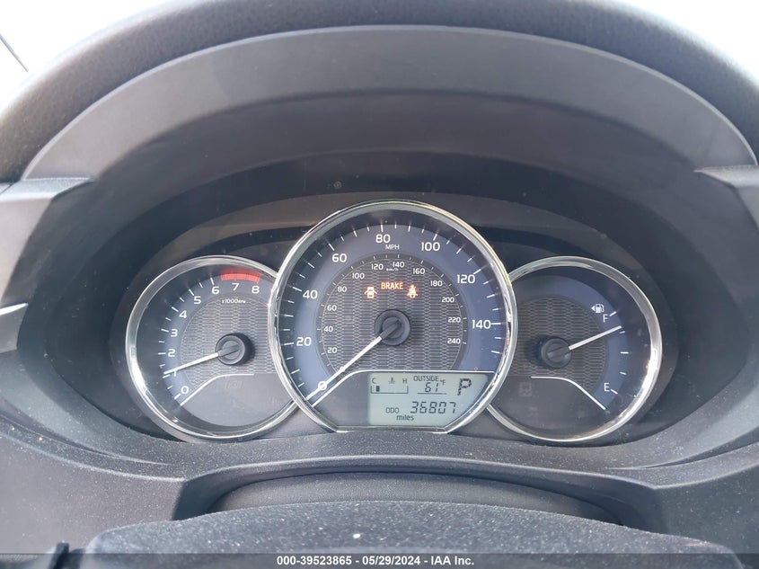 2014 Toyota Corolla Le VIN: 2T1BURHE4EC208171 Lot: 39523865