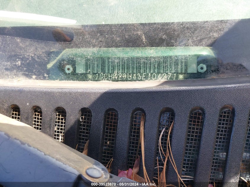 2003 Chevrolet Silverado 2500Hd Ls VIN: 1GCHK29U43E104271 Lot: 39523870