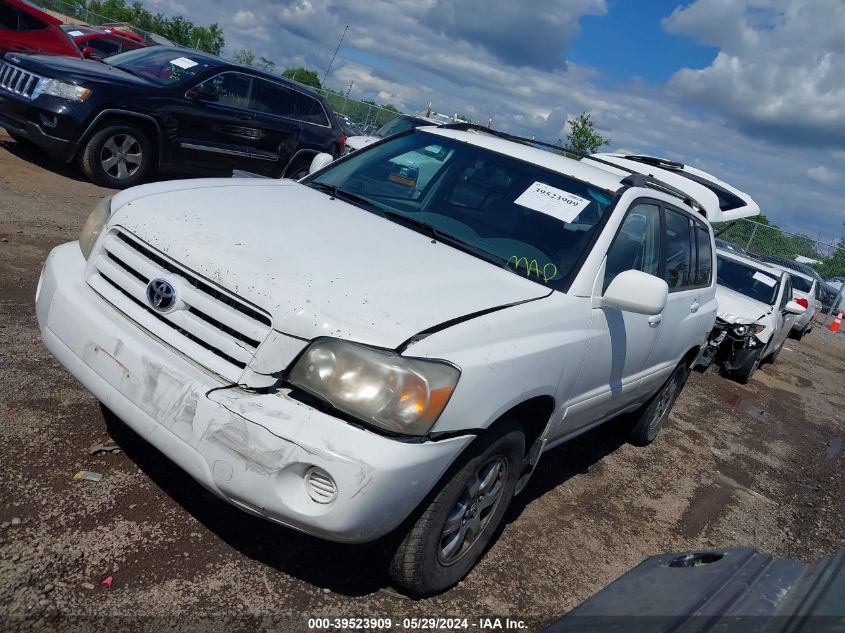 2005 Toyota Highlander V6 VIN: JTEEP21A250081820 Lot: 39523909