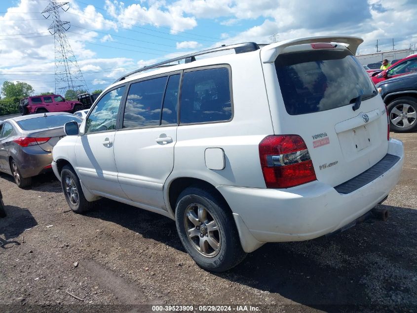 2005 Toyota Highlander V6 VIN: JTEEP21A250081820 Lot: 39523909