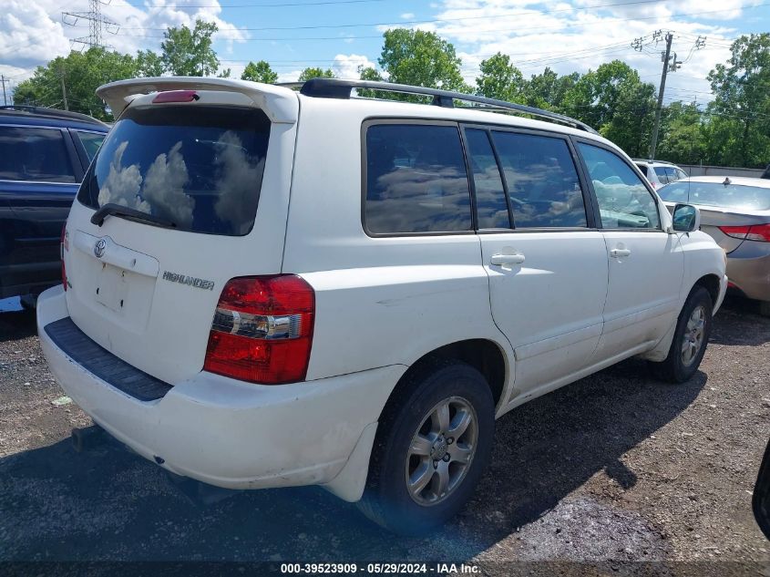 2005 Toyota Highlander V6 VIN: JTEEP21A250081820 Lot: 39523909