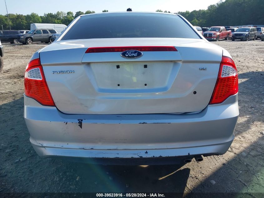 2012 Ford Fusion Se VIN: 3FAHP0HA3CR232663 Lot: 39523916